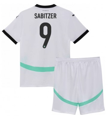 Østrig Marcel Sabitzer #9 Replika Babytøj Udebanesæt Børn EM 2024 Kortærmet (+ Korte bukser)